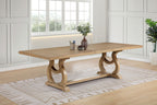 Brockway 104-inch Extension Leaf Dining Table Barley Brown