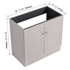 Modern Freestanding Bathroom Vanity With Soft Close Cabinet Doors