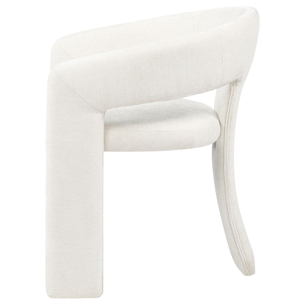 Carlow Upholstered Dining Arm Chair White (Set of 2)