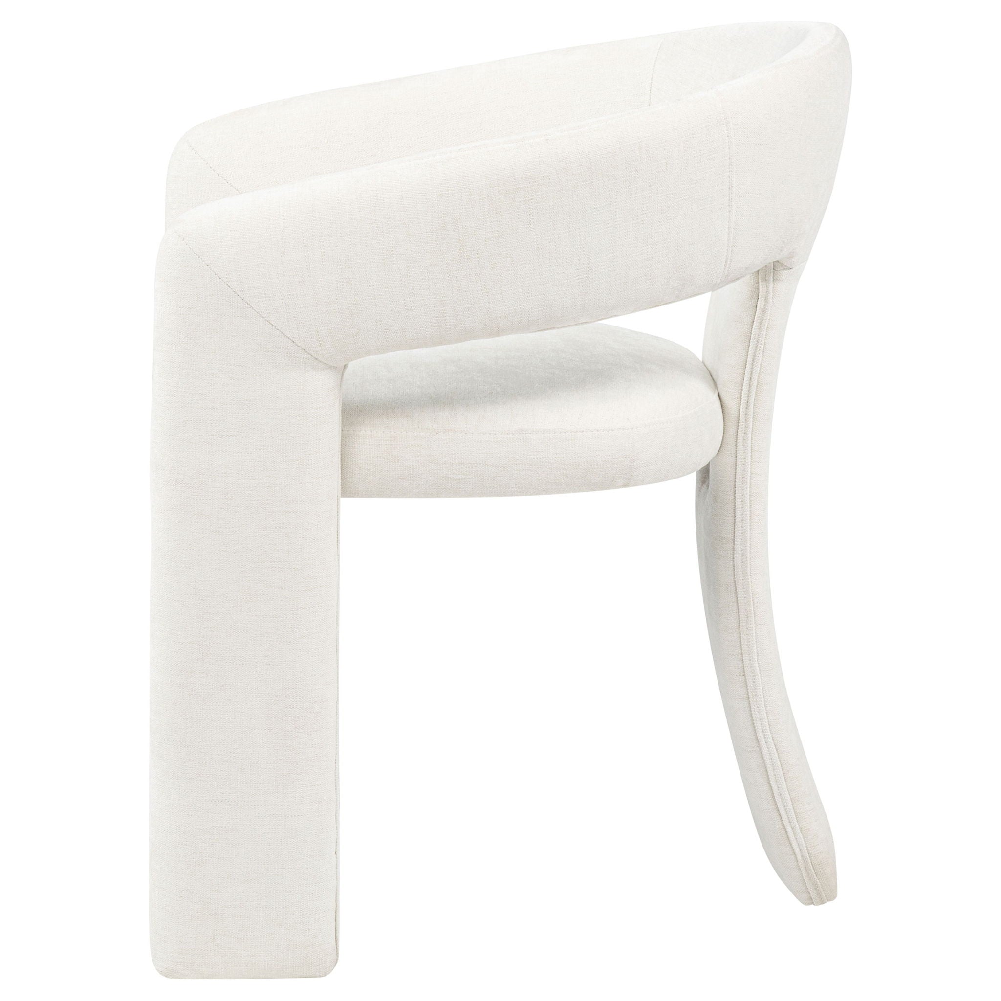 Carlow Upholstered Dining Arm Chair White (Set of 2)
