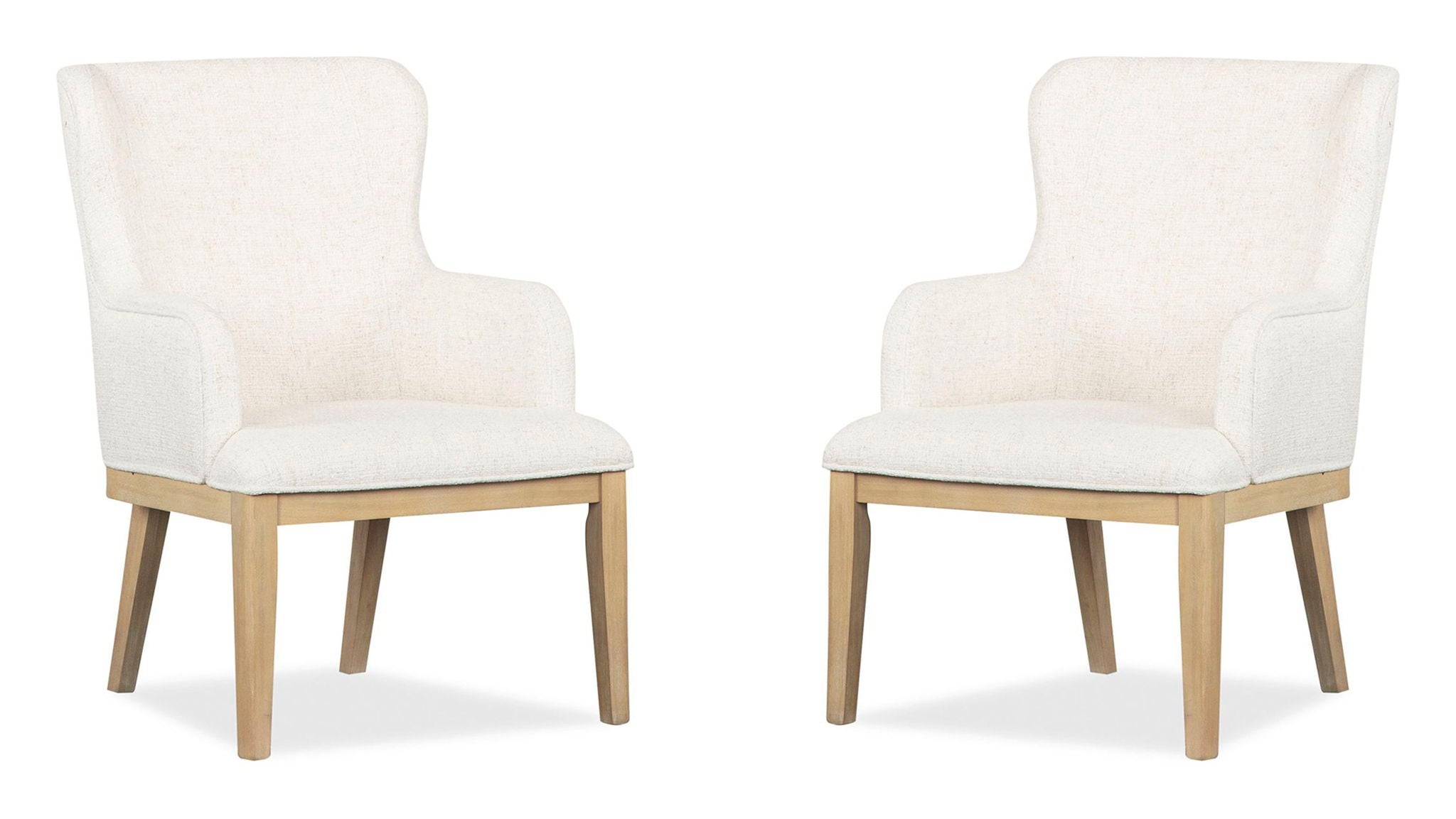 Somerset - Dining Arm Chair With Upholstered Seat & Back (Set of 2) - Butternut and Omari Natural