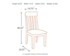 Haddigan - Dining UPH Side Chair (Set of 2) - Dark Brown
