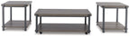 Wilmaden - Occasional Table Set (Set of 3) - Gray / Black