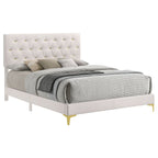Kendall Upholstered California King Panel Bed White