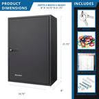 Adjustable Key Cabinet With Combination Lock