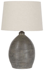 Joyelle - Terracotta Table Lamp  - Gray