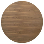 Crestmore 5-piece 46-inch Round Wood Dining Table Set Walnut