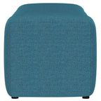 Summer Fabric Upholstered Tufted Accent Bench Peacock Blue