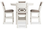 Erinberg - Dining Room Counter Table Set (Set of 5) - Antique White