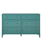 Monticello - 6 Drawer Dresser - Green