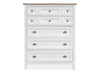 Heron Cove - Two Tone Drawer Chest - Chalk White And Dovetail Gray
