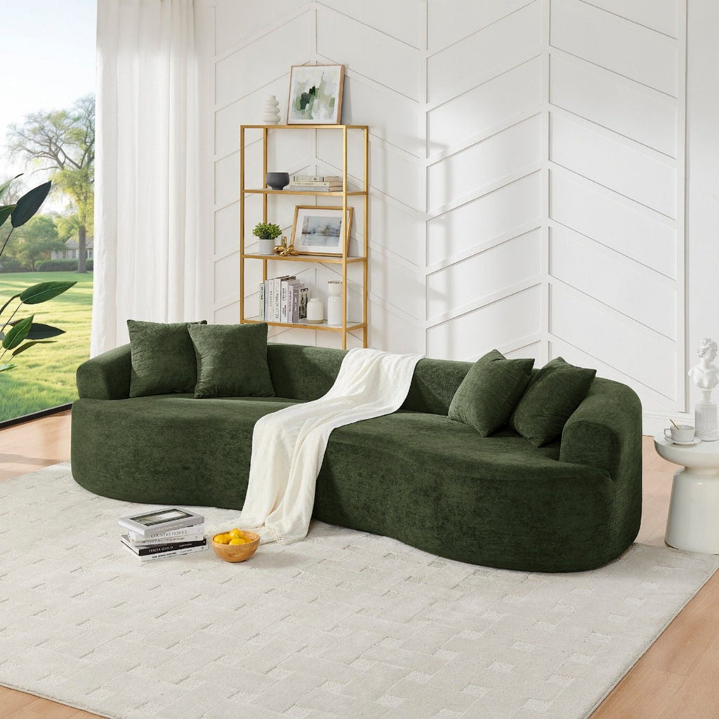 4 Seater Curved Cloud Sectional Sofa