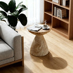 Outdoor Geometric End Table - Marble