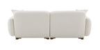 Darius - Boucle Sofa With 2 Toss Pillows - Beige