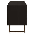 Marsden 2-door Mango Wood 70-inch TV Stand Charcoal Black