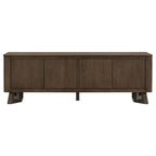 Trotter 71-inch 4-Door Wood TV Stand Media Console Brown
