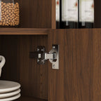Multi Functional Folding Table With Storage Shelves And Wheels