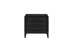 3 Drawer Nightstand With USB - Black