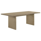 Decker 7-piece 82-inch Rectangular Dining Set Cream and Natural Oak
