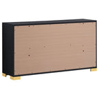 Marceline 6-drawer Dresser Black