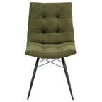 Aiken Fabric Upholstered Dining Side Chair Saddle Forest Green (Set of 4)