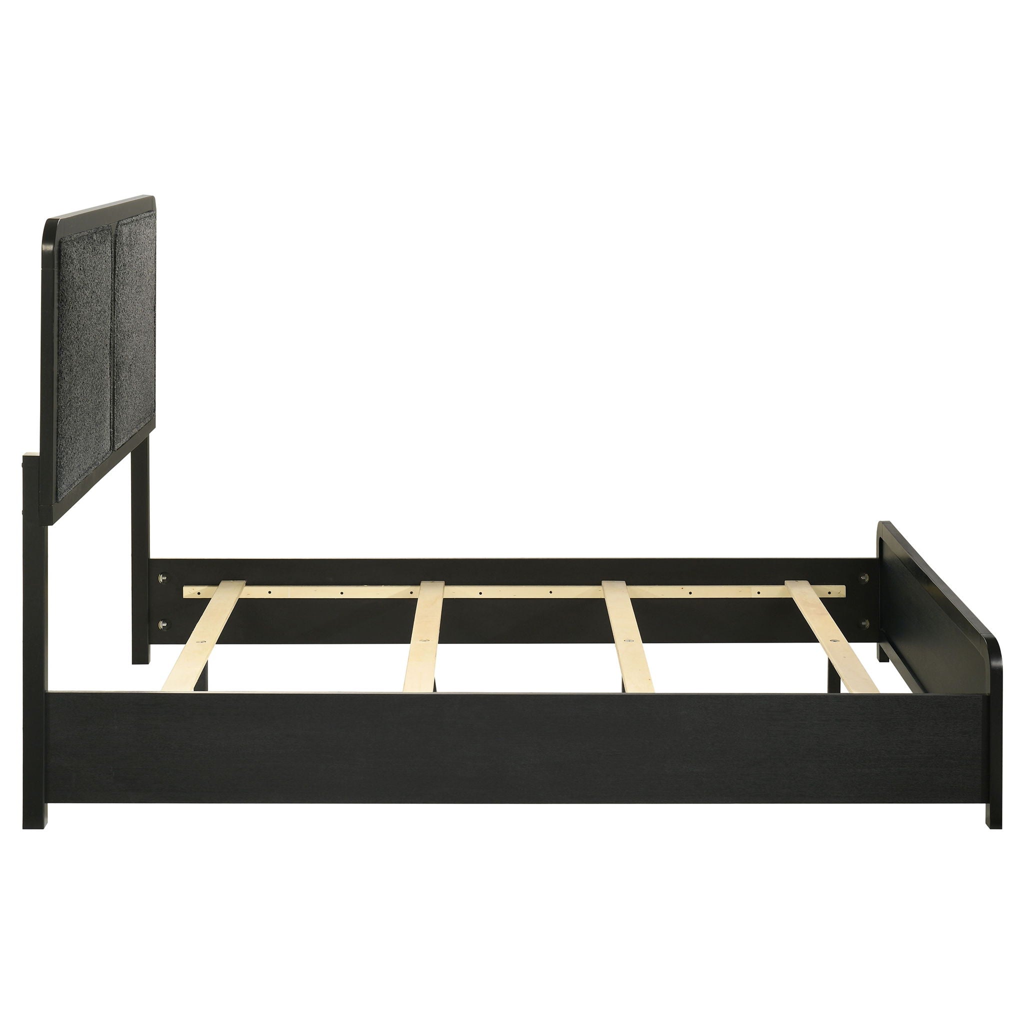 Cavelle 51-inch Upholstered Full Panel Bed Black