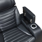 Ephron - Power Motion Recliner With Power Headrest & LED - Black