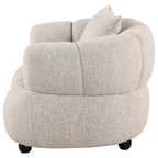 Whitney Contemporary Channel Tufted Woven Fabric Upholstered Accent Chair