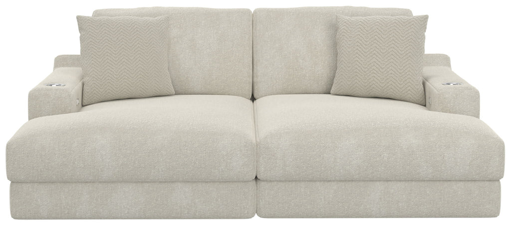 Cozy - 2 Piece Double Wide Chaise With USB Charging Ports