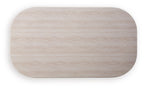 Dolan Creek - Rectangular Cocktail Table - Beige / Brown