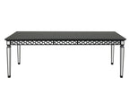 Varian II - Dining Table - Mirrored & Black