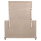 Pembroke 6-drawer Bedroom Dresser with Mirror Washed Oak