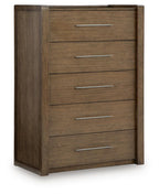 Marxmore - Five Drawer Chest - Brown