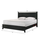 Contemporary Panel Bed With Accents