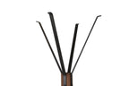 Reclaimed Wood And Metal Freestanding Coat Rack With Hooks Use In Bedroom, Living Room - Natural