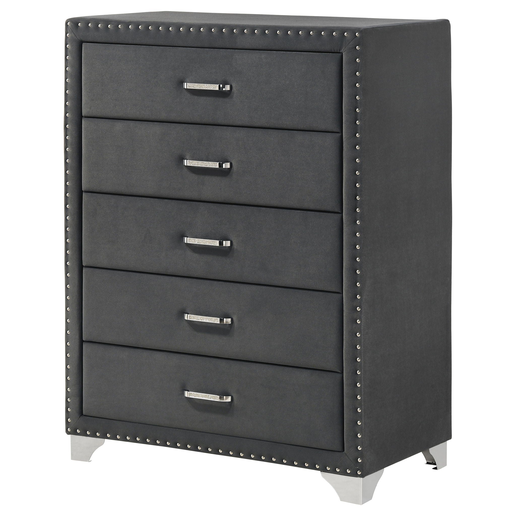 Melody 5-drawer Bedroom Chest Grey