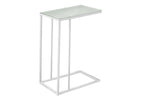 Accent Table, C - Shaped, Tempered Glass, Stylish Design Contemporary & Modern