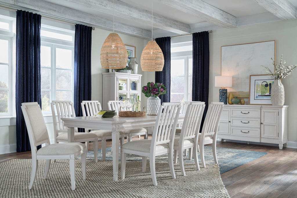 Willowbrook - Extendable Rectangular Dining Table - Egg Shell White