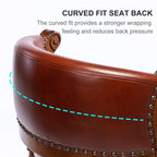 29.5'' Cow Top Wooden Bar Stool, 360 Degree Swivel Bar Height Chair With Backs For Home Kitchen Counter