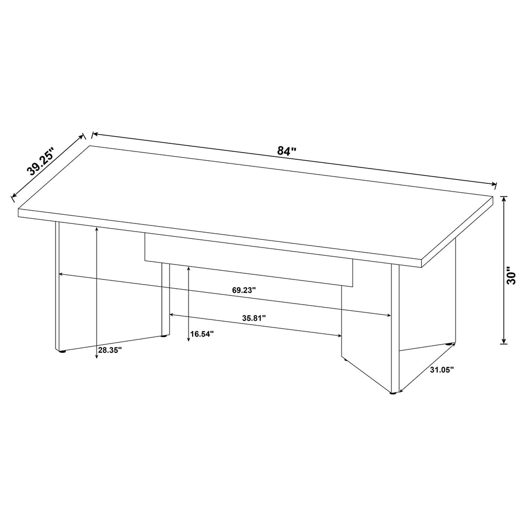 Jamestown 84-inch Composite Wood Dining Table Mango