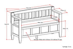 Brooklyn - Handcrafted Entryway Storage Bench