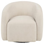 Gerley Chenille Upholstered Swivel Accent Chair Beige