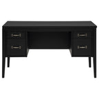 Graham 54-inch 4-drawer Double Pedestal Lift Top Computer Desk Black
