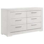 Ives 5-piece Eastern King Bedroom Set White High Gloss