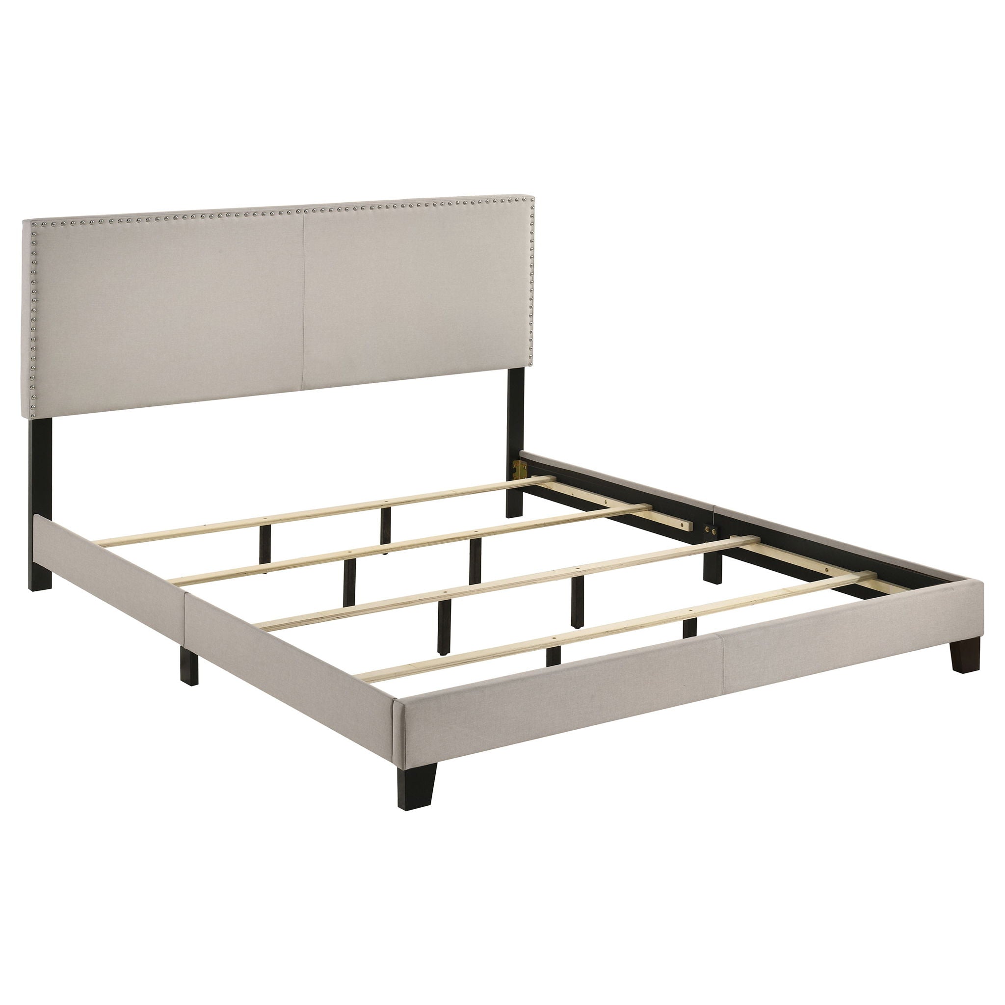 Boyd Upholstered California King Panel Bed Ivory