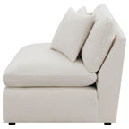 Hobson Upholstered Armless Chair Ivory