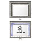 Antares - Mirror With LED - Light Gray Oak