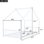 Metal House Bed