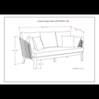 Carmel - Outdoor Sofa - Sand Drift