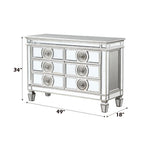 Varian - 34" Server - Mirrored & Antique Platinum